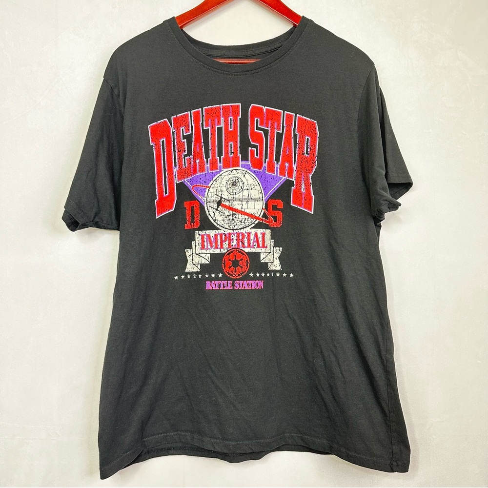 Star Wars Death Star Shirt Imperial Graphic T-Shirt Vader Dark Side Grunge Y2K